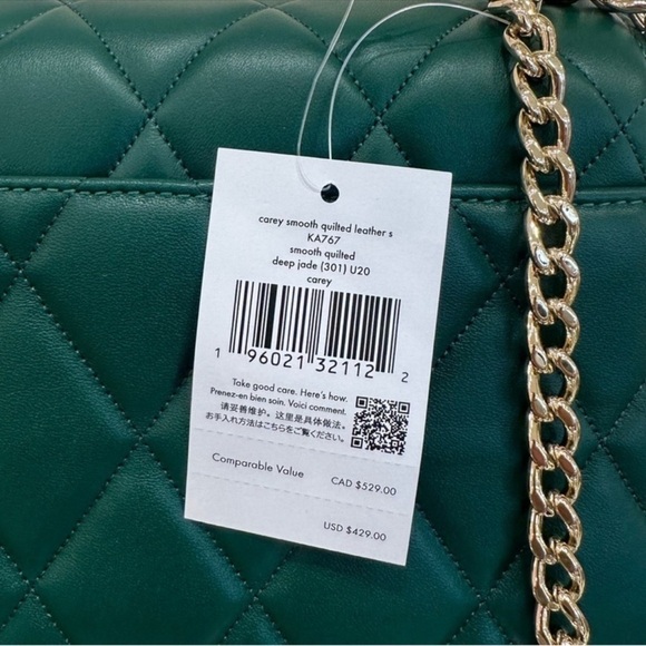 Kate Spade Carey Quilted Flap Shoulder Bag
Deep Jade - Picture 8 of 8